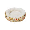 UFBemo Warm Round Donut Dog Cushion Bed With Cloth Cover and Durable Stuffing Bed for Dog Cat Pet Bed