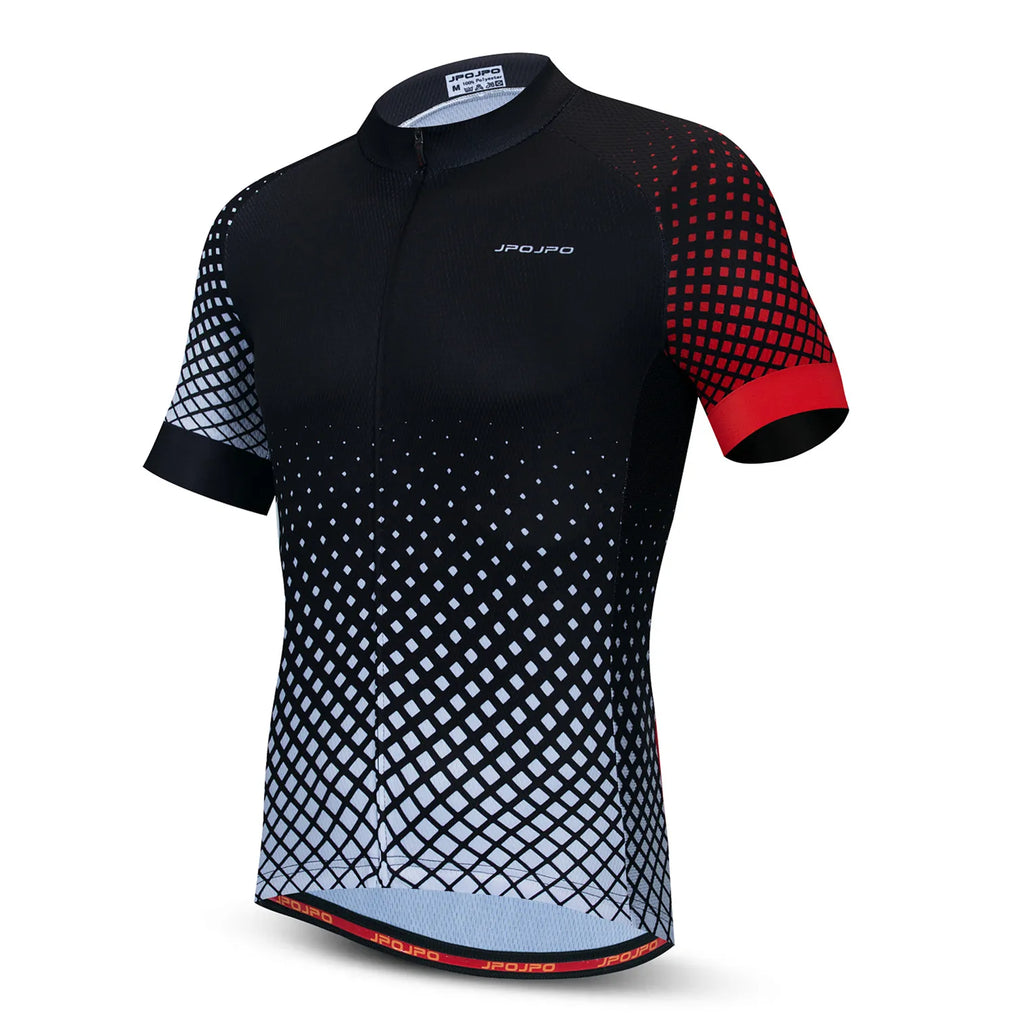 Cycling Jersey Men Bike Mountain Road MTB Shirt Top Summer Bicycle Racing Riding Clothing Uniform Clothes Jackets White Red
