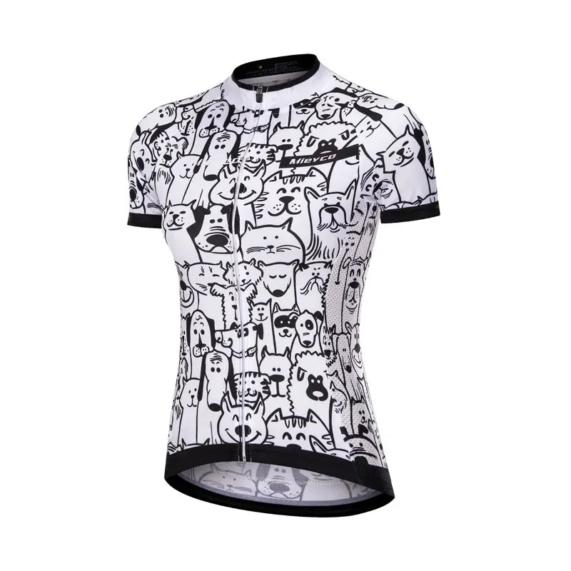 Cycling Jersey Women Bicycle Clothing Female MTB Maillot Clothes White Back Pockets Mountain Bike Shirt Blusa Mujer Moda 2023