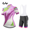 Summer Cycling Set Liv Women Short Sleeve Mtb Bike Clothing Racing Bicycle Clothes Ropa Ciclismo  Cycling Jersey bib Set