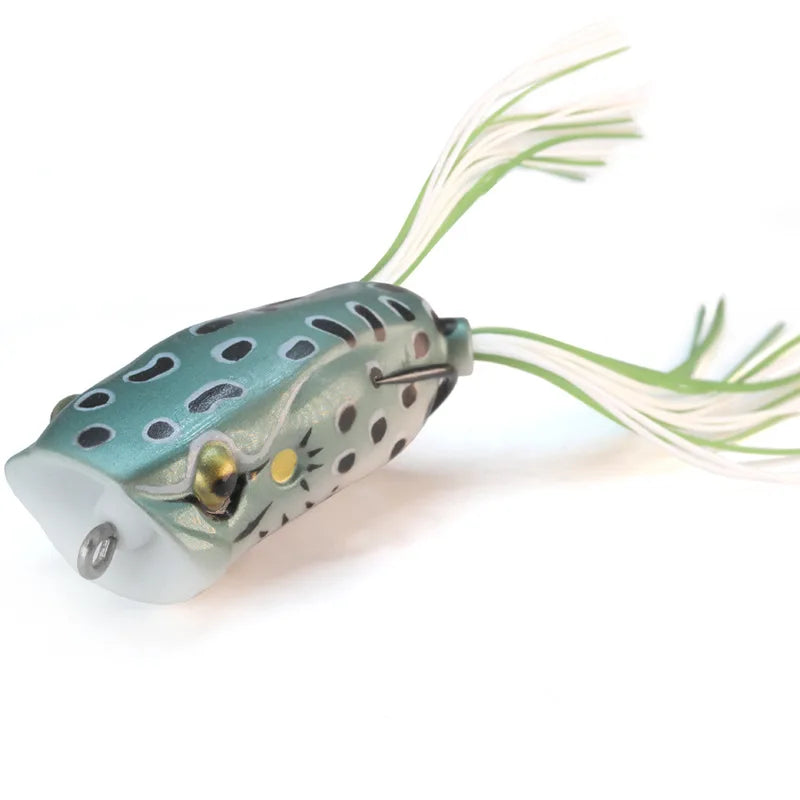 Frog Fishing Lures Gamakatsu Hook Long Cast Topwater Artificial Bait 16g Tractor Popper Lure Catch Pike Snakehead Fish Bass
