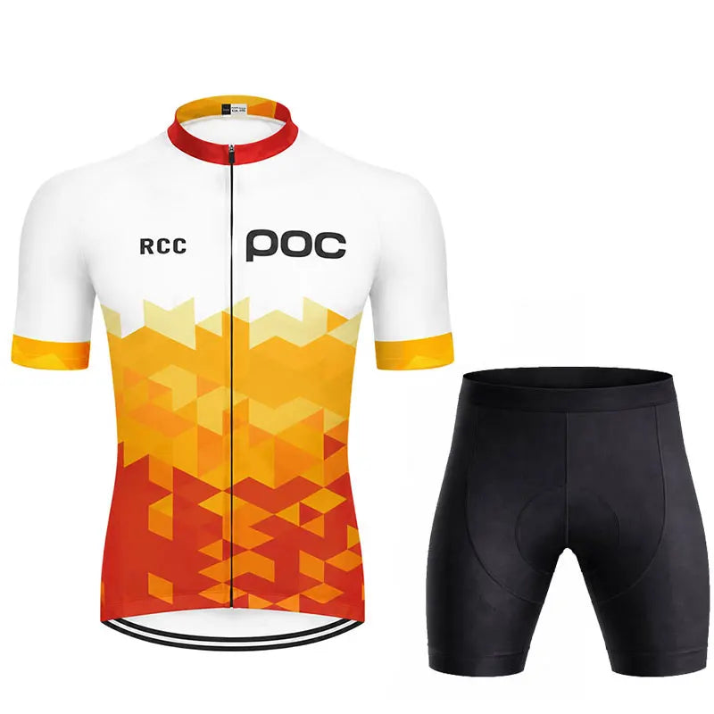 2025 Bike Shirts Summer Bicycle Clothing Men Road Bike Wear Racing Clothes Breathable Cycling Jersey Set Ropa Ciclismo Maillot