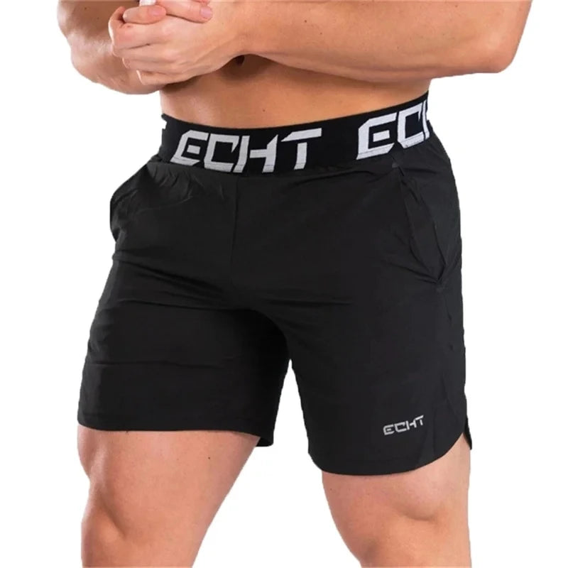 2024 New Men Running Bodybuilding Shorts Man Summer Gyms Workout shorts Male Breathable Quick Dry Sportswear Jogger Beach Shorts