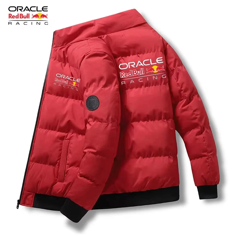 Chaqueta de manga corta para hombre con el nuevo logo de Red Bull 2026, ideal para otoño e invierno, moderna, casual