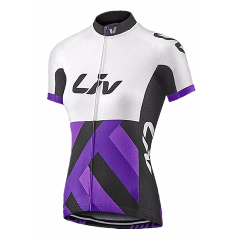 Cycling Set Liv 2022 Women Short Sleeve Mtb Bike Clothing Racing Bicycle Clothes Ropa Ciclismo Cycling Wear Cycling Jersey Set