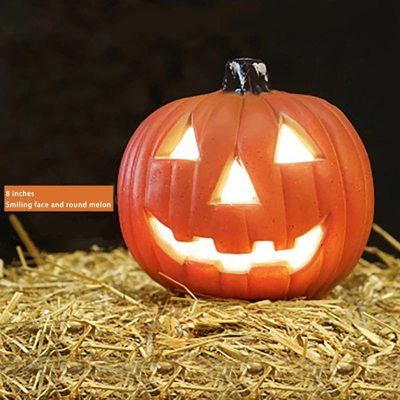 Festive Halloween LED Pumpkin Lantern Spooky Ornament for Household Bar Party Scene Decoration Holiday Indoor Layout Supplies