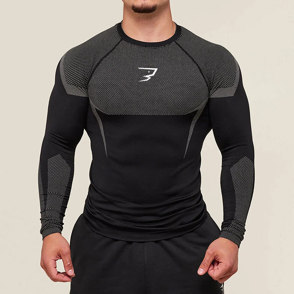 Men Running Compression T-shirt Short Sleeve Sport Tees Gym Fitness Sportshirts Male Jogging Tracksuit Homme Athletic Shirt Tops