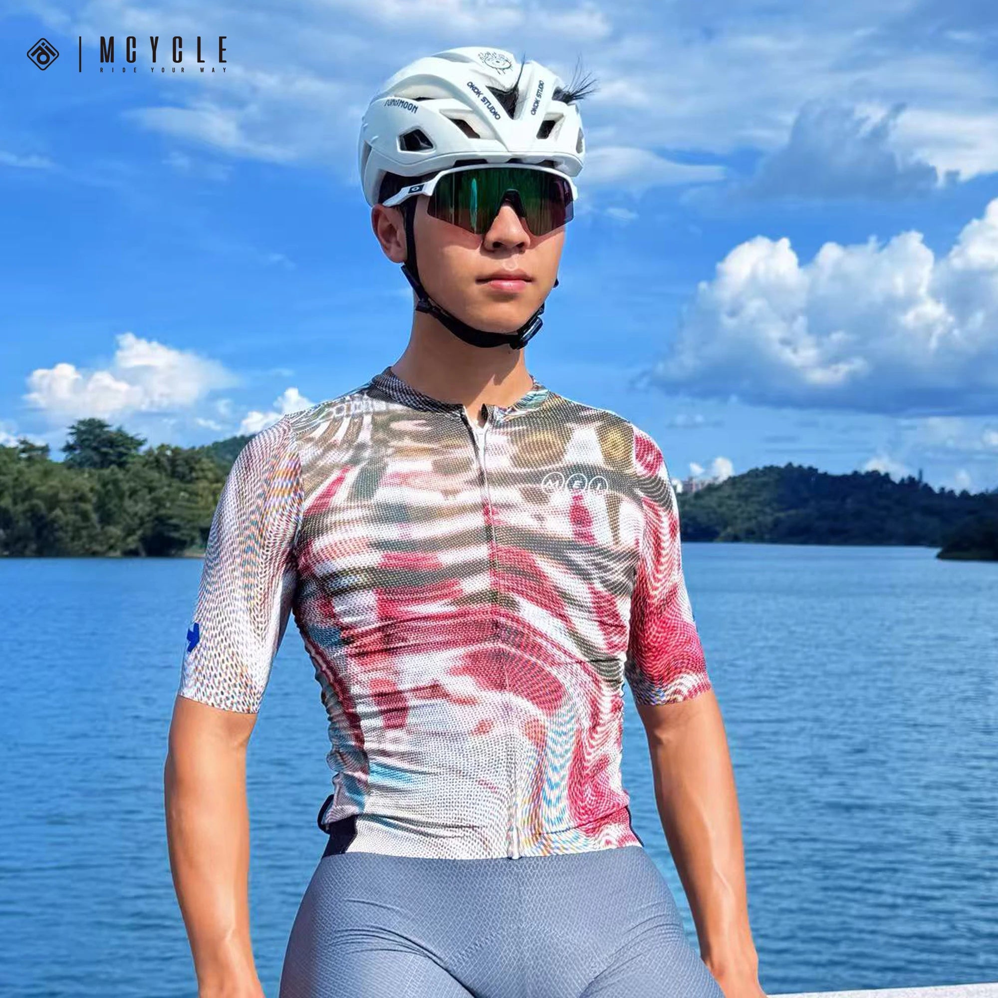 Mcycle New Arrival Men's Cycling Clothing Quick Dry Bike Jersey Breathable Bicycle Clothes with Short Sleeves Cycling Wear