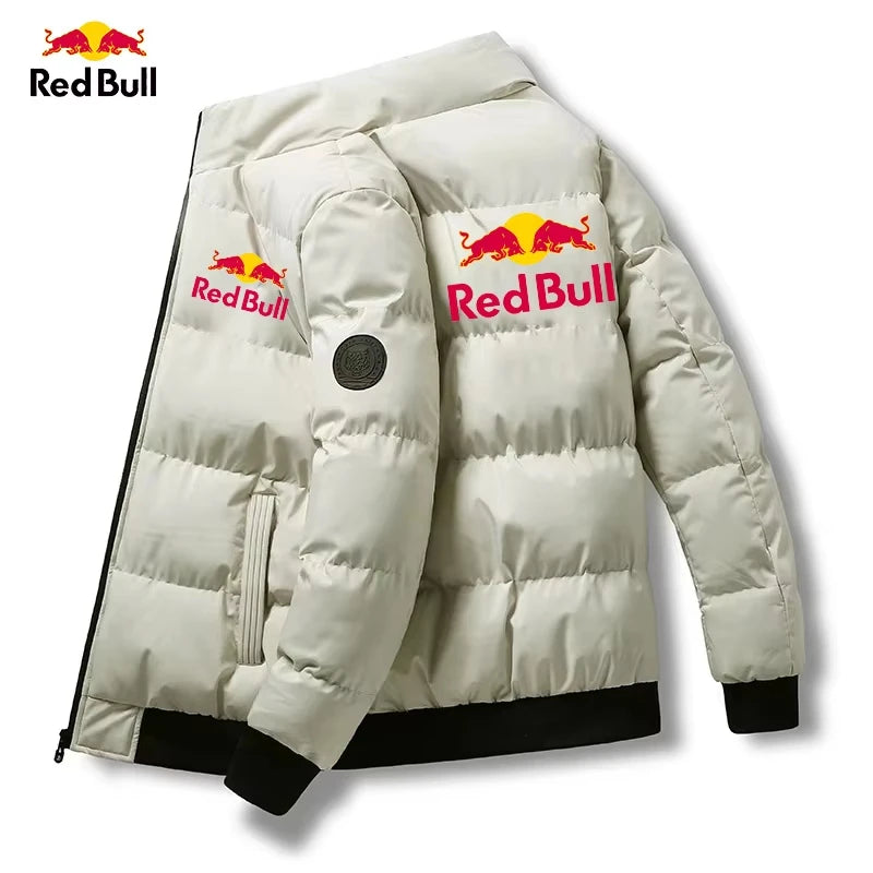 Chaqueta de manga corta para hombre con el nuevo logo de Red Bull 2026, ideal para otoño e invierno, moderna, casual