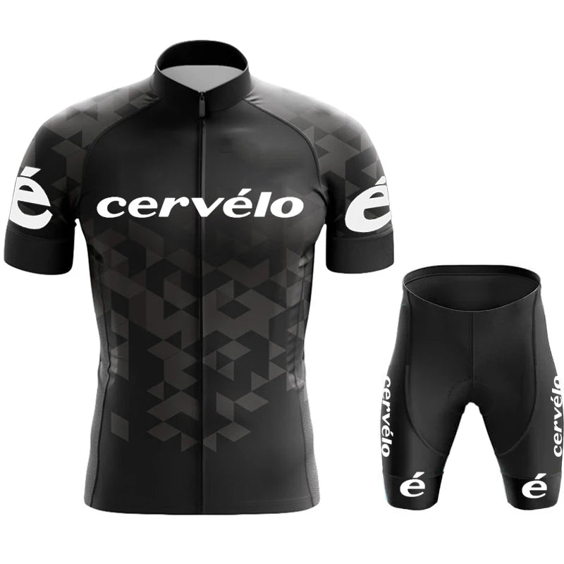 Cycling Clothes Shorts Men Cycle Jersey Short Sleeves Cervélo Team Mtb Tricuta Man Set Suit Men's Pants Gel Bicycle Outfit Bib