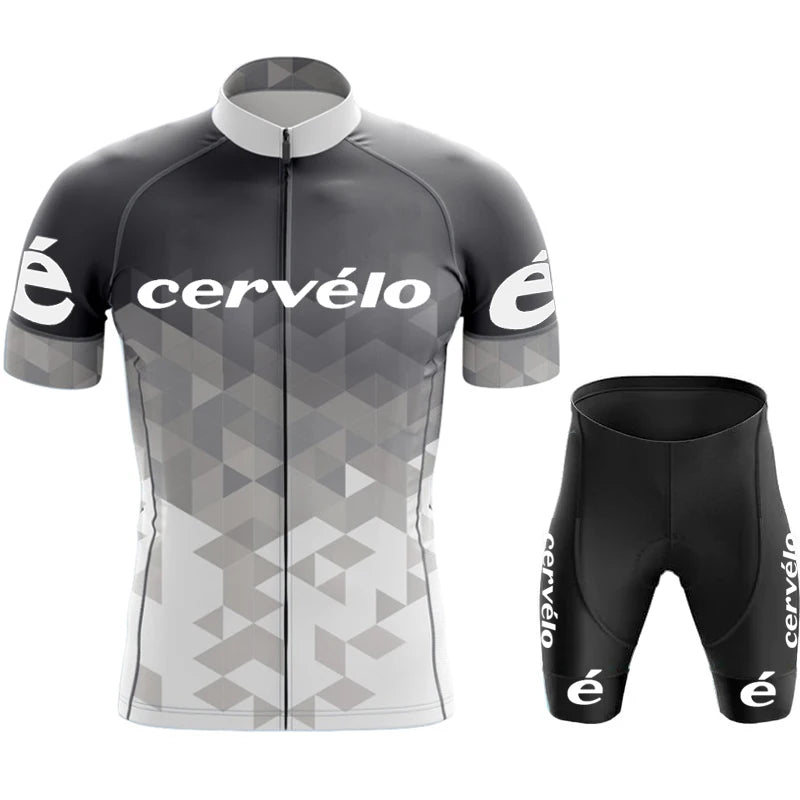 Cycling Clothes Shorts Men Cycle Jersey Short Sleeves Cervélo Team Mtb Tricuta Man Set Suit Men's Pants Gel Bicycle Outfit Bib