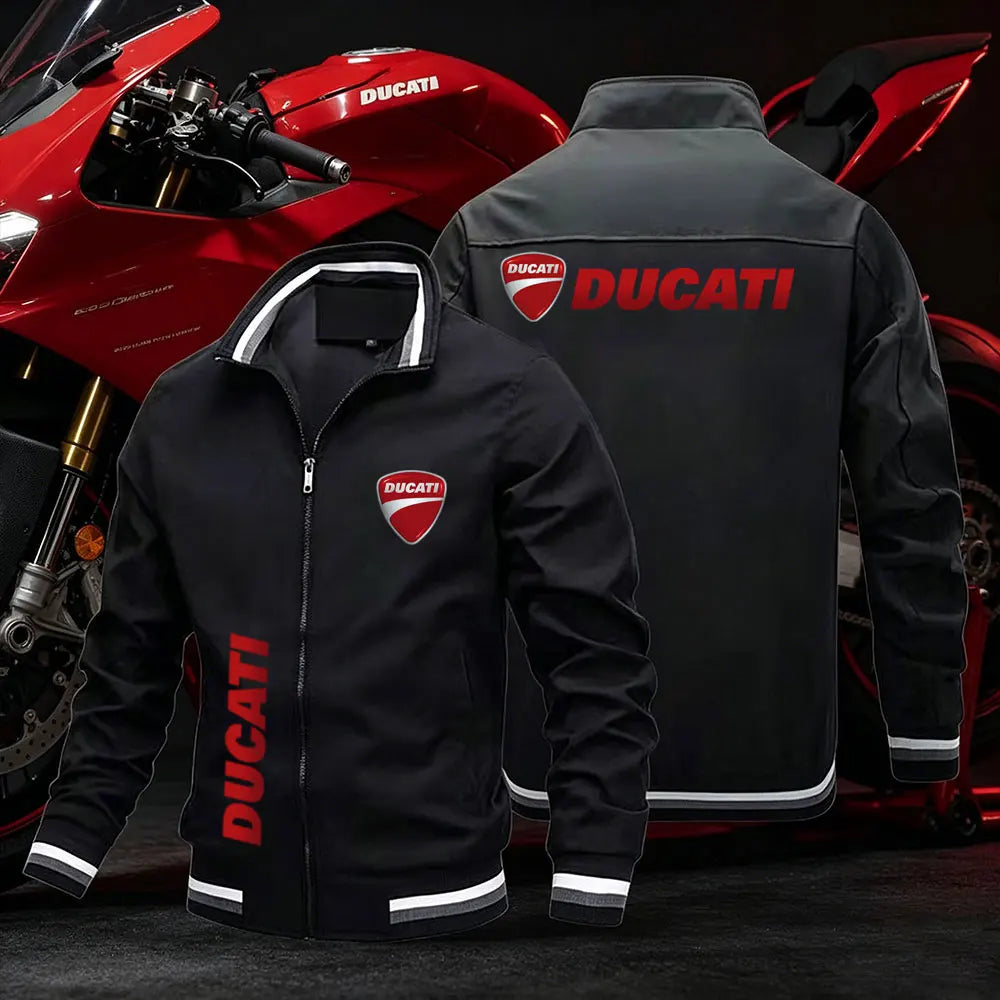 2026 Ducati Men's motorcycle jacket spring summer outdoor leisure fashion sports coat ultra-thin zipper sun protection clothing