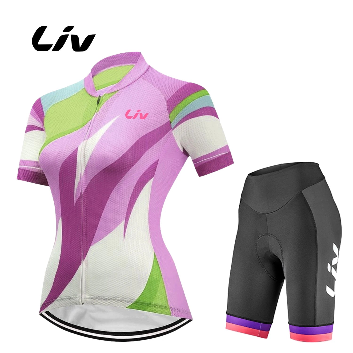 Summer Cycling Set Liv Women Short Sleeve Mtb Bike Clothing Racing Bicycle Clothes Ropa Ciclismo  Cycling Jersey bib Set
