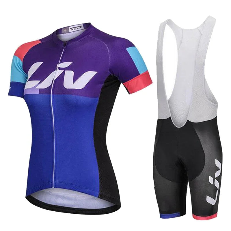 Cycling Set Liv 2022 Women Short Sleeve Mtb Bike Clothing Racing Bicycle Clothes Ropa Ciclismo Cycling Wear Cycling Jersey Set