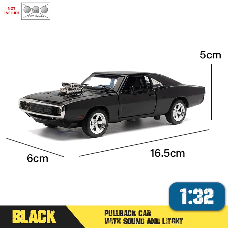 1:32 Fast Furious7 Simulation car of Model Alloy Toy car Dodge Charger muscle vehicle children Classic Metal Cars For Collection