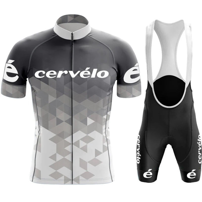 Cycling Clothes Shorts Men Cycle Jersey Short Sleeves Cervélo Team Mtb Tricuta Man Set Suit Men's Pants Gel Bicycle Outfit Bib