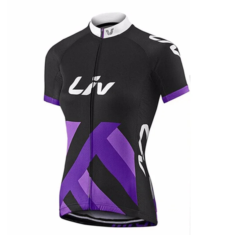 Cycling Set Liv 2022 Women Short Sleeve Mtb Bike Clothing Racing Bicycle Clothes Ropa Ciclismo Cycling Wear Cycling Jersey Set