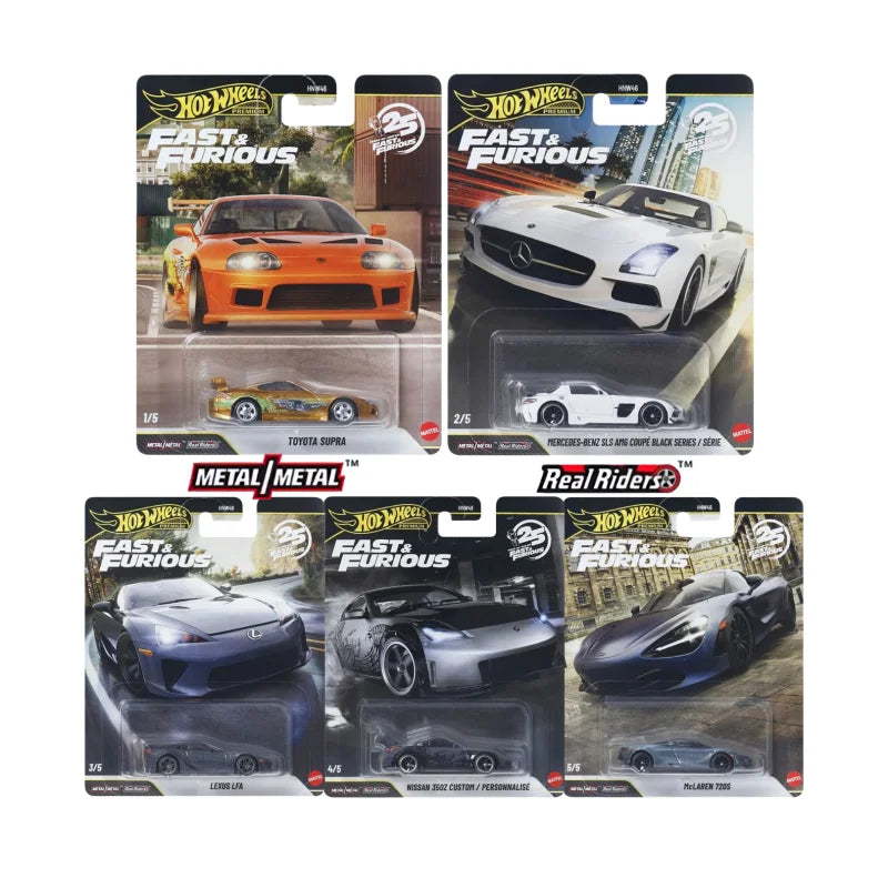 Hot Wheels Premium 2026 Fast & Furious 25th Anniv. LEXUS LFA 1:64 Diecast Alloy Metal Body Car Model Collectible Vehicle Toys
