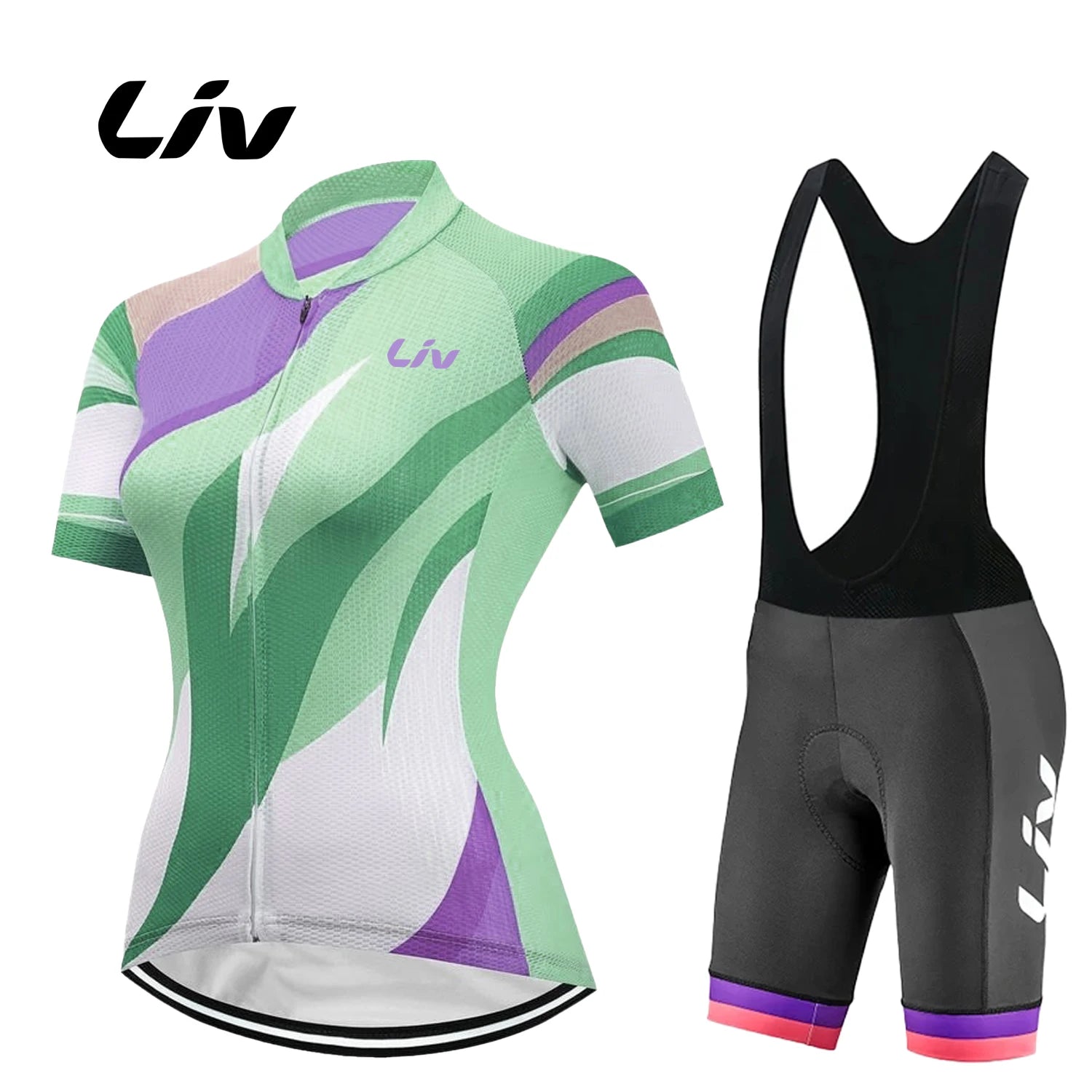 Summer Cycling Set Liv Women Short Sleeve Mtb Bike Clothing Racing Bicycle Clothes Ropa Ciclismo  Cycling Jersey bib Set