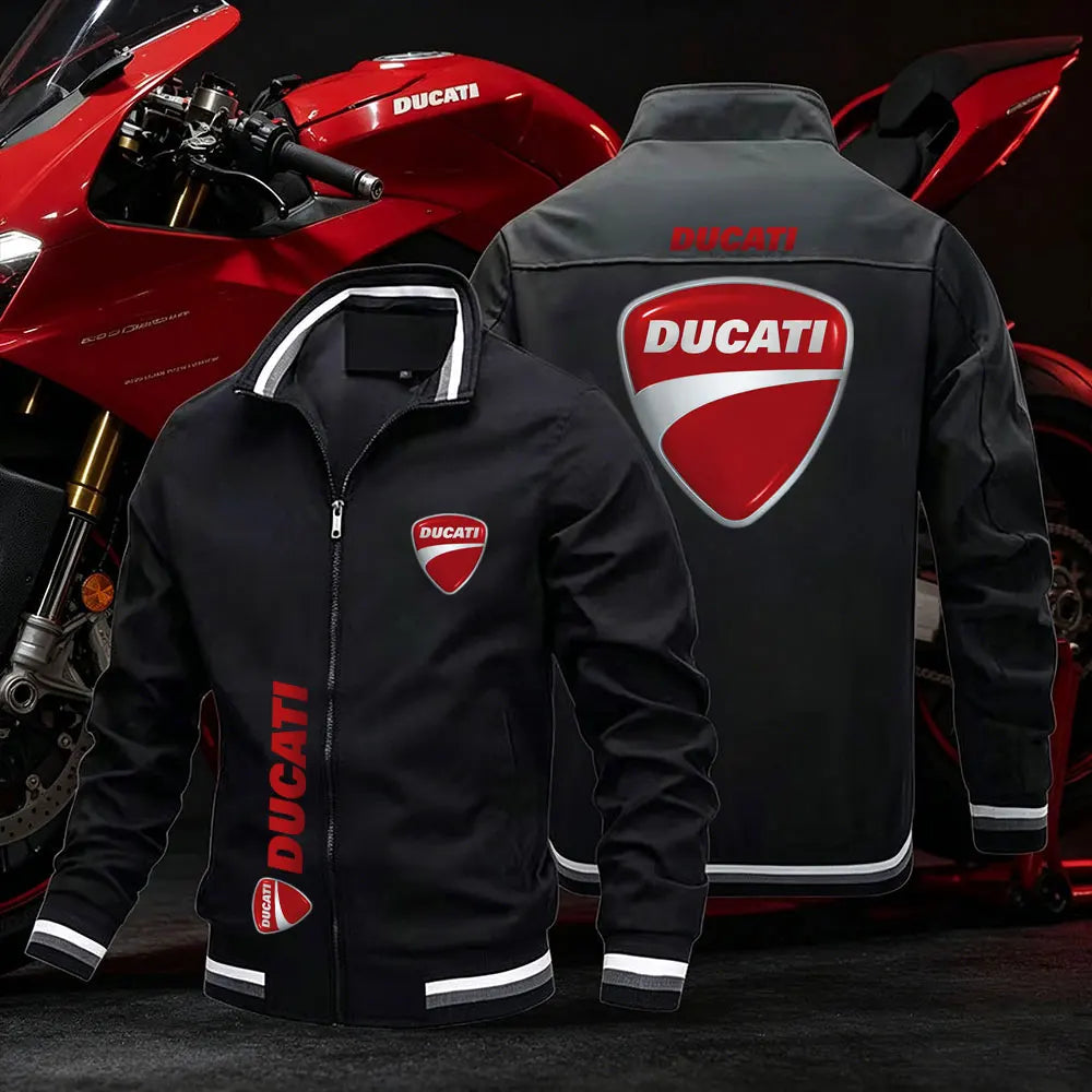 2026 Ducati Men's motorcycle jacket spring summer outdoor leisure fashion sports coat ultra-thin zipper sun protection clothing