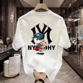 Summer new casual printed men's cotton short sleeved T-shirt, stylish and atmospheric, with good breathability