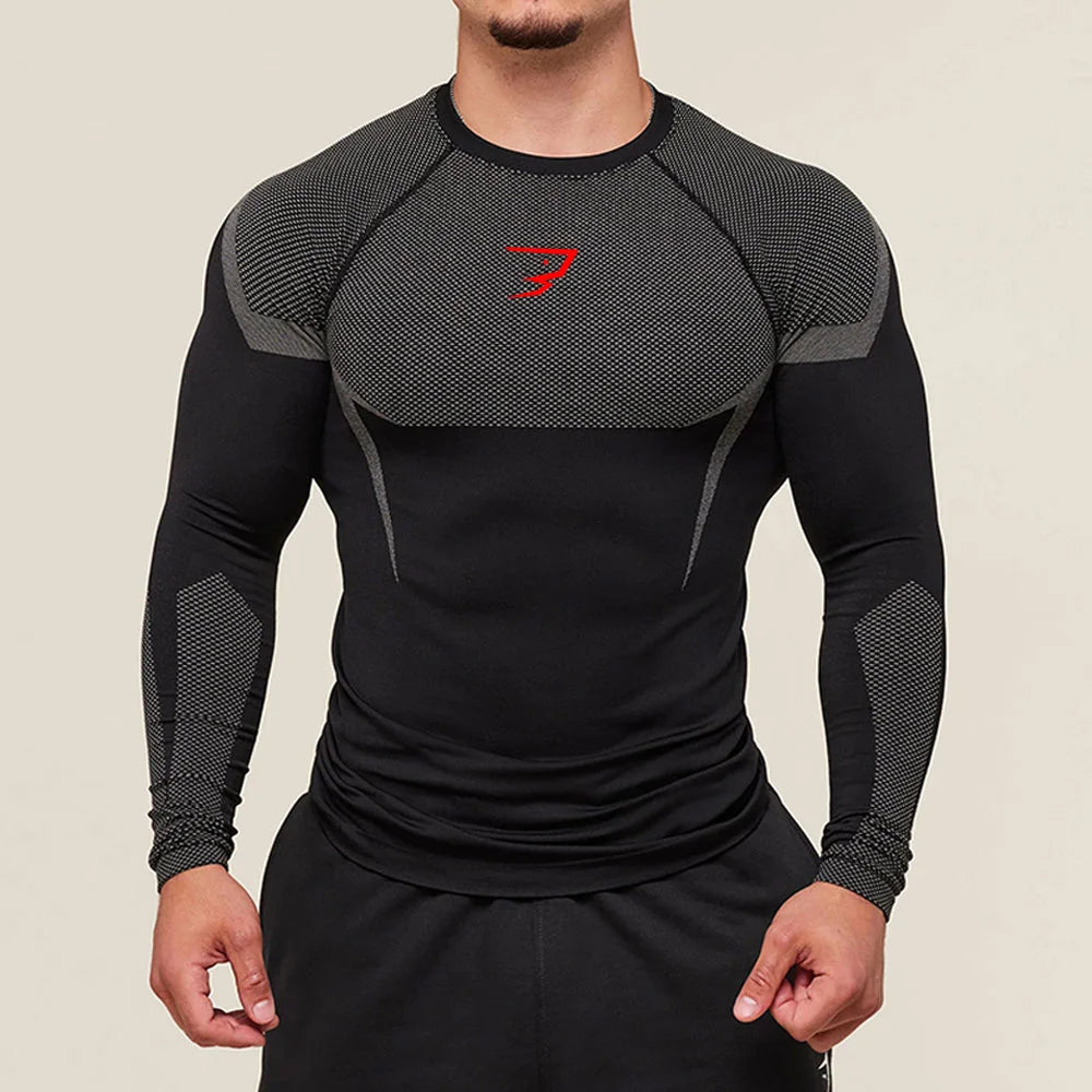 Men Running Compression T-shirt Short Sleeve Sport Tees Gym Fitness Sportshirts Male Jogging Tracksuit Homme Athletic Shirt Tops