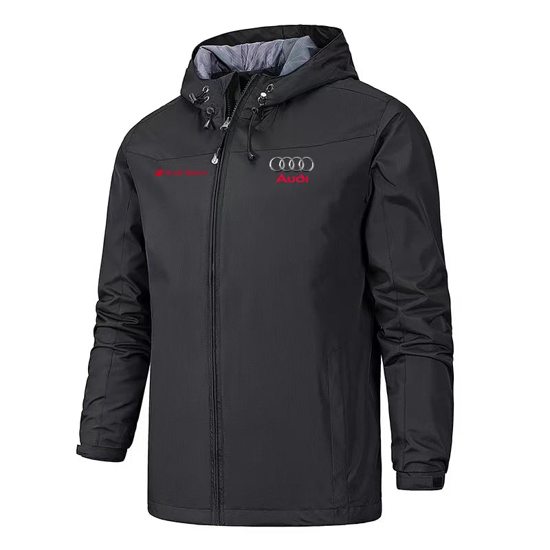 Outdoor Motorcycle Pilot Jacket Windproof Waterproof Casual Fashion Audi Motocycle Riding Coat for Men