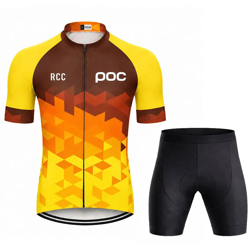 2025 Bike Shirts Summer Bicycle Clothing Men Road Bike Wear Racing Clothes Breathable Cycling Jersey Set Ropa Ciclismo Maillot
