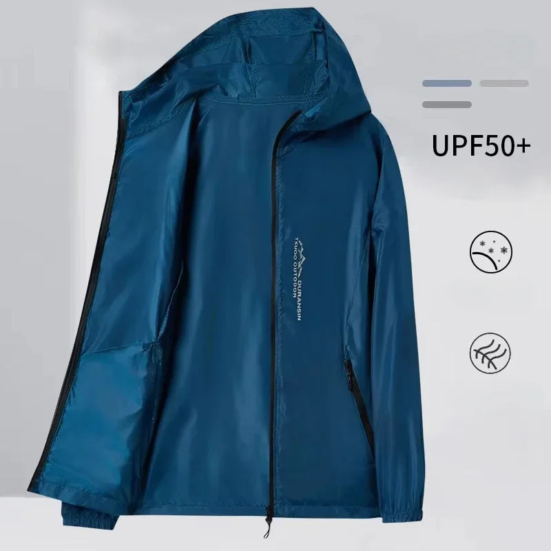 Hiking Skin Jacket Outerwear Coat Camping Rain Jackets Waterproof Sun Protection Fishing Hunting Clothes Quick Dry Sunscreen
