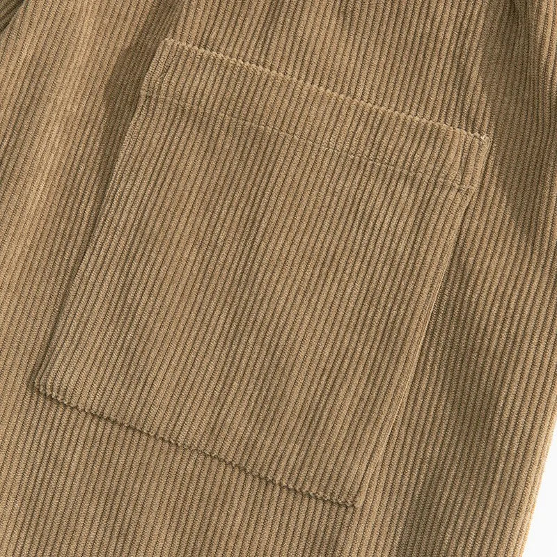 Fall Men's Casual Loose Drawstring Pants - Fashion High-End Hip-Hop Style Premium Corduroy - Trendy Cuffed Pants