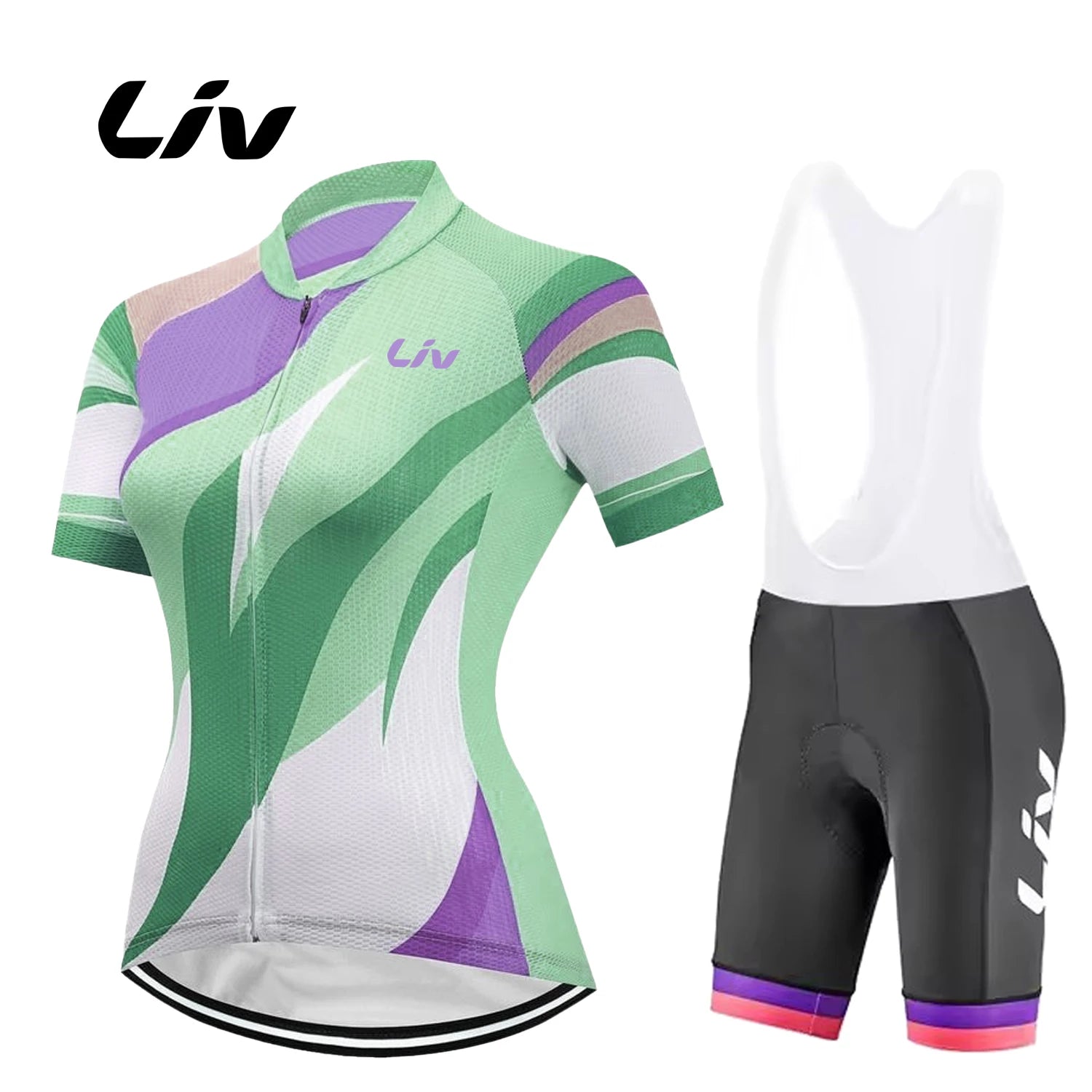 Summer Cycling Set Liv Women Short Sleeve Mtb Bike Clothing Racing Bicycle Clothes Ropa Ciclismo  Cycling Jersey bib Set