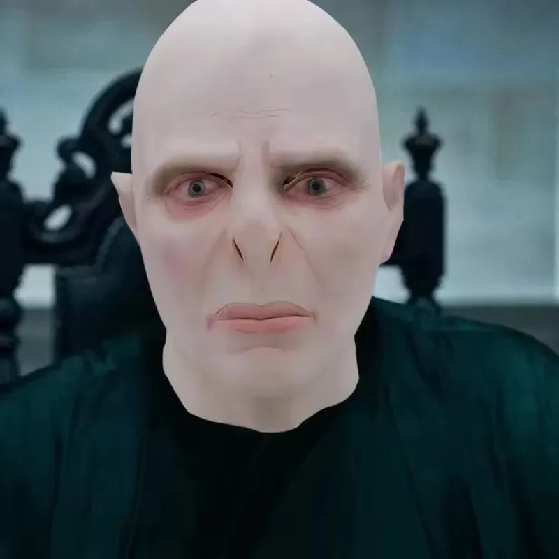 Horror Thriller Bald Latex Mask Halloween Mask for Adult Voldemort Mask Dobby The Elf Mask Kids Hood Harry Movie Cos