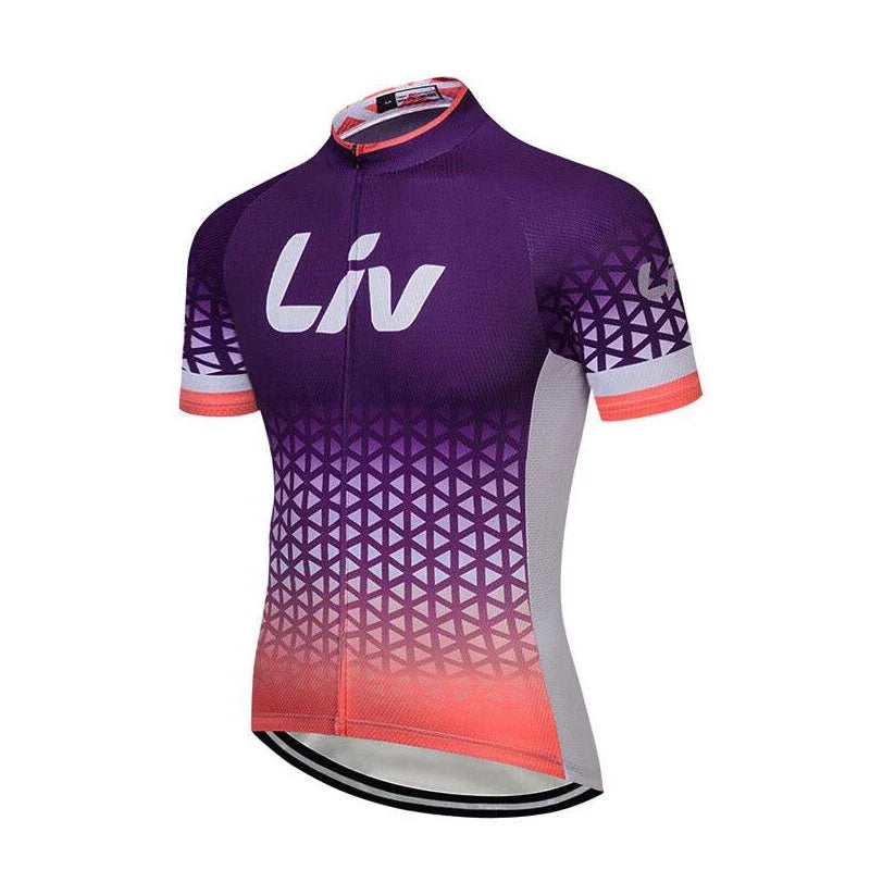 Cycling Set Liv 2022 Women Short Sleeve Mtb Bike Clothing Racing Bicycle Clothes Ropa Ciclismo Cycling Wear Cycling Jersey Set