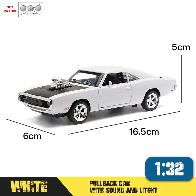 1:32 Fast Furious7 Simulation car of Model Alloy Toy car Dodge Charger muscle vehicle children Classic Metal Cars For Collection