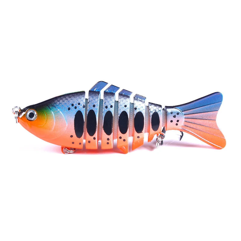 Fishing Lures for Freshwaterand Saltwat Slow Sinking Multi Jointed Swimbaits, Lifelike Lures for Bass Trout Crappie Walleye Pike