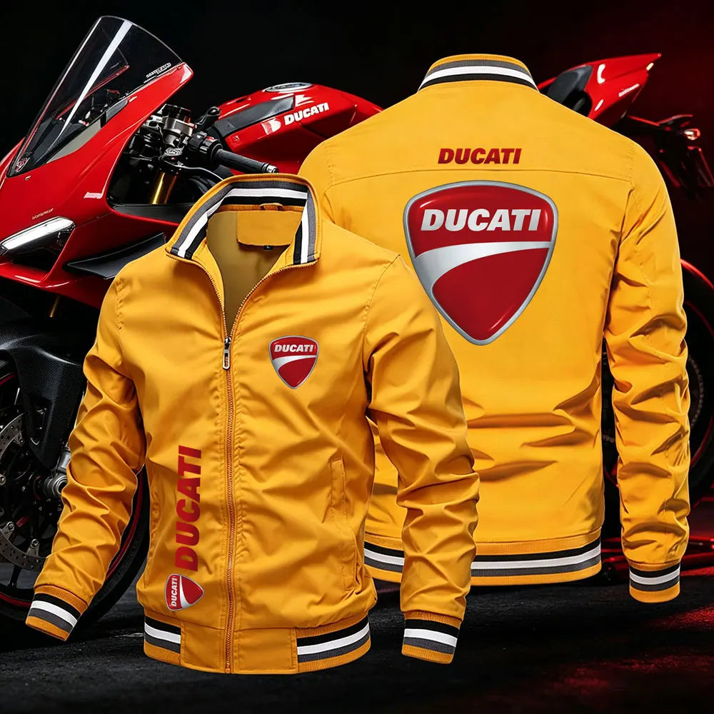 2026 Ducati Men's motorcycle jacket spring summer outdoor leisure fashion sports coat ultra-thin zipper sun protection clothing