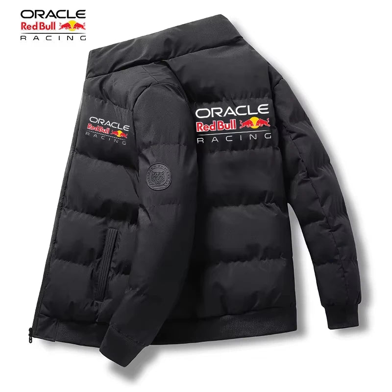 Chaqueta de manga corta para hombre con el nuevo logo de Red Bull 2026, ideal para otoño e invierno, moderna, casual