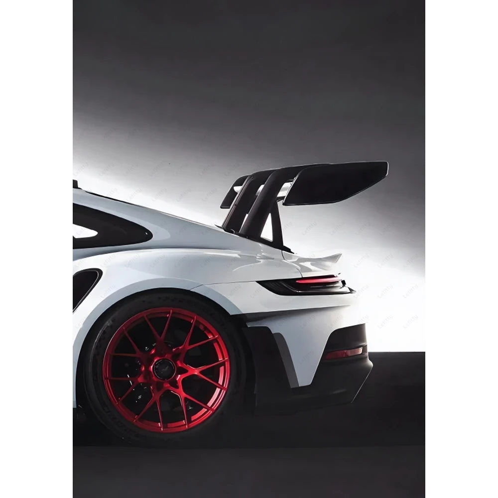 Classic Luxury Sports Car GT3-RS Painting Calligraphy Wall Art Canvas Oil Painting Poster Print Home Garage Decor Car Fan Gift