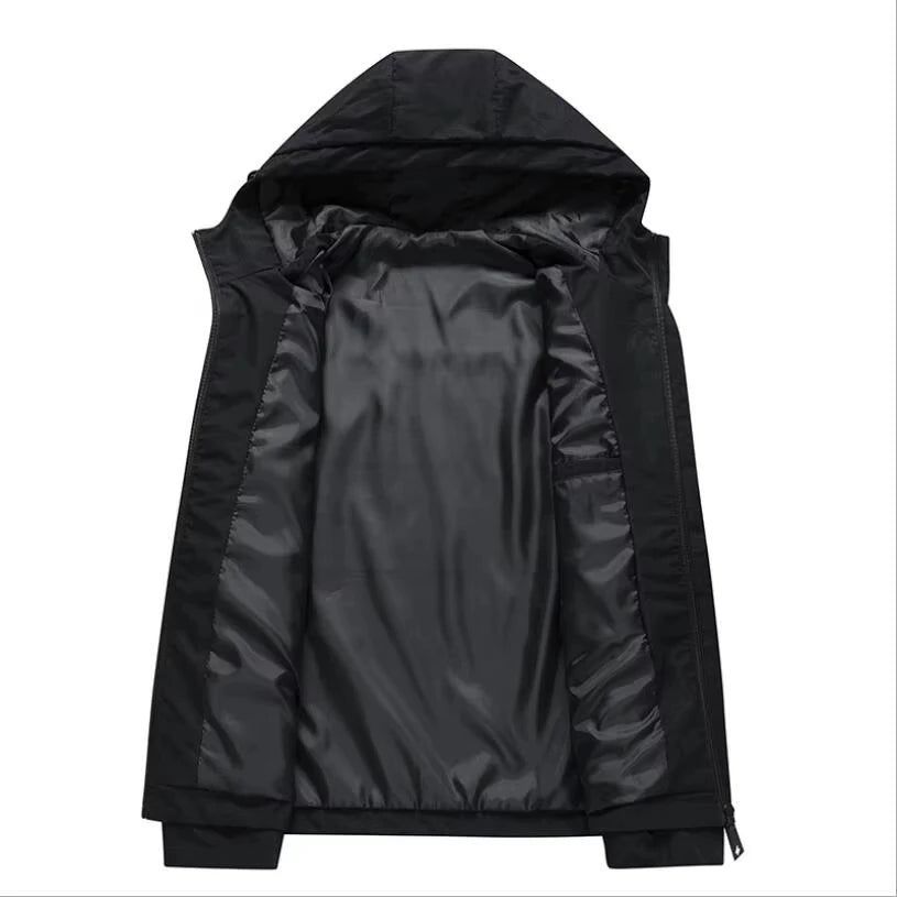 2026 Red Bull Racing Jacket for Men, Windproof Hooded Outdoor Sports Windbreaker, Casual Racing Style Jacket
