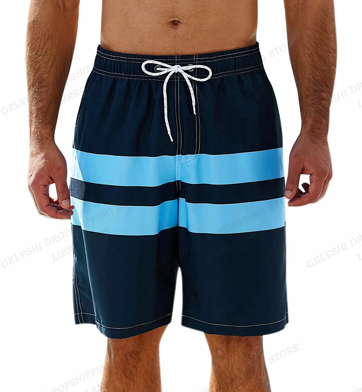 Men's Swimming Shorts Stripe 3d Surfing Board Short Kids Beach Shorts Men Swim Trunks Masculina Sports Fitness Pants Boy Briefs