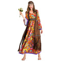 Fashion Women Halloween Adult Retro 60s 70s Hippie Costume Carnival Disguise Party Funky Disco Native Nightclub Cosplay Costume