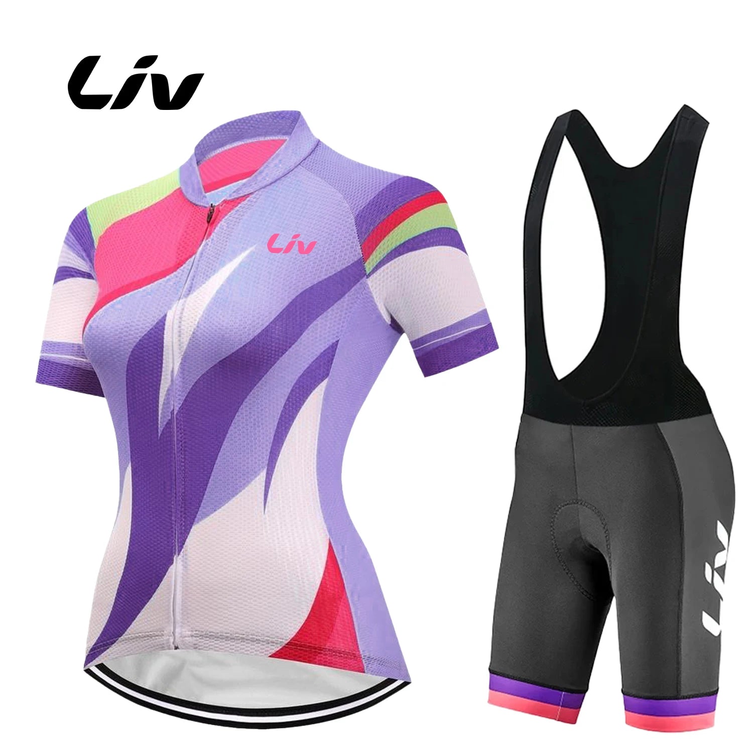 Summer Cycling Set Liv Women Short Sleeve Mtb Bike Clothing Racing Bicycle Clothes Ropa Ciclismo  Cycling Jersey bib Set