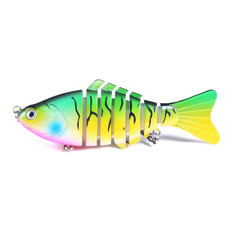 Fishing Lures for Freshwaterand Saltwat Slow Sinking Multi Jointed Swimbaits, Lifelike Lures for Bass Trout Crappie Walleye Pike