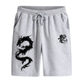 2025 Chinese Dragon Printed Walking Shorts Summer Men's Casual Sports Knee Length Pants Male Gym Fitness Soft Cool Jogger Shorts