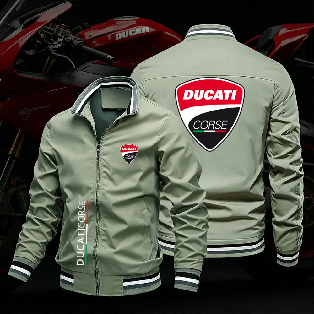 2026 Ducati Men's motorcycle jacket spring summer outdoor leisure fashion sports coat ultra-thin zipper sun protection clothing