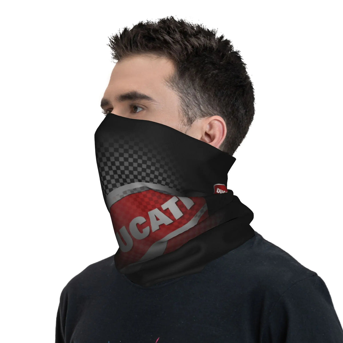 Custom Ducatis Logo Bandana Neck Gaiter Windproof Face Scarf Cover Men Women Motorcycle Racing Sprot  Headwear Tube Balaclava