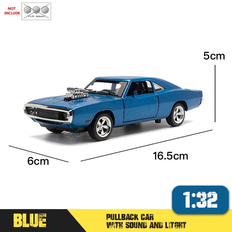 1:32 Fast Furious7 Simulation car of Model Alloy Toy car Dodge Charger muscle vehicle children Classic Metal Cars For Collection