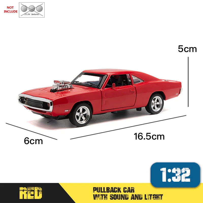 1:32 Fast Furious7 Simulation car of Model Alloy Toy car Dodge Charger muscle vehicle children Classic Metal Cars For Collection
