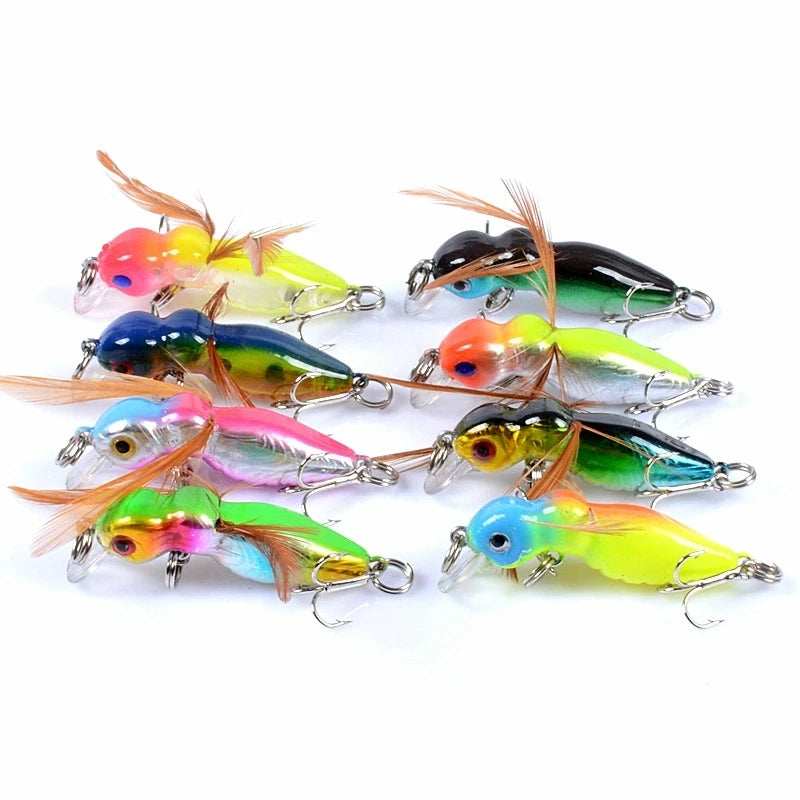 Flies Trout Single Dry Fly Fishing Lures Bait Ants Insects Mino Biomimetic Bait Microorganisms Submerged Hard Bait Fake Bait Fi