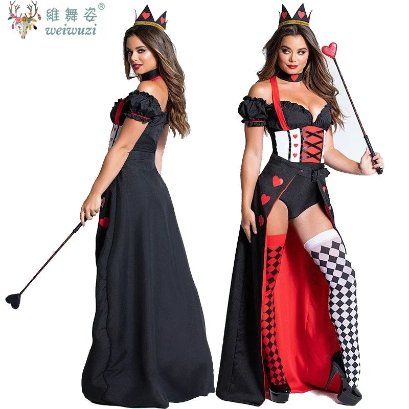 Carnival Halloween Film and TelevisionLady Alice Red Queen Costume Wonderland Characters Spooktacular Cosplay Fancy Party Dress